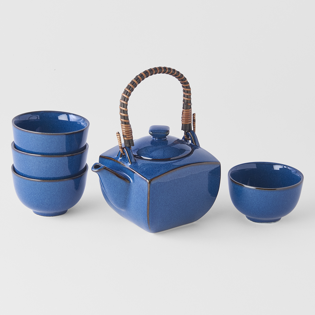 Theeservies BLUE POT, 5-delig, MIJ