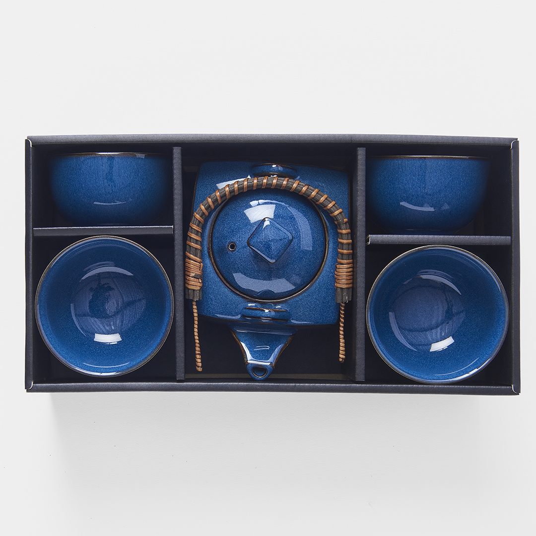 Theeservies BLUE POT, 5-delig, MIJ