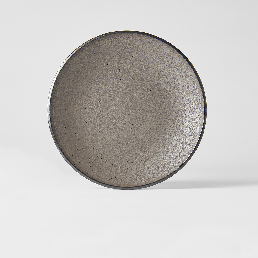 Dessertbord EARTH BLACK 25 cm, MIJ