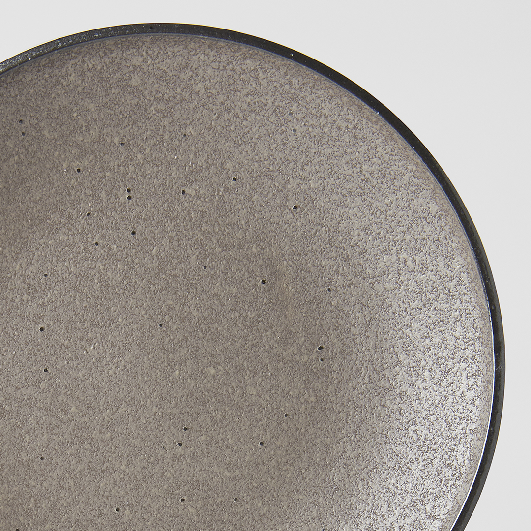 Dessertbord EARTH BLACK 25 cm, MIJ