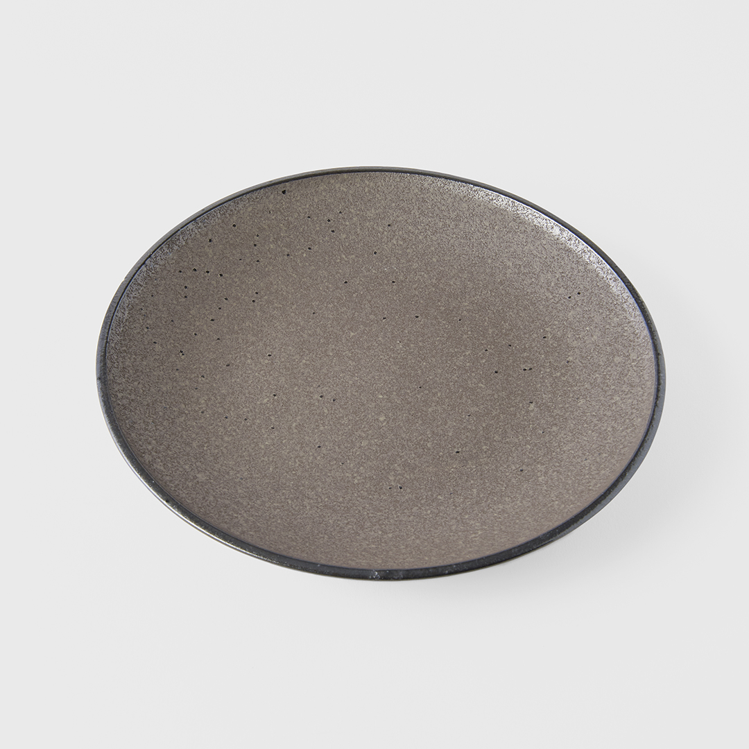 Dessertbord EARTH BLACK 25 cm, MIJ