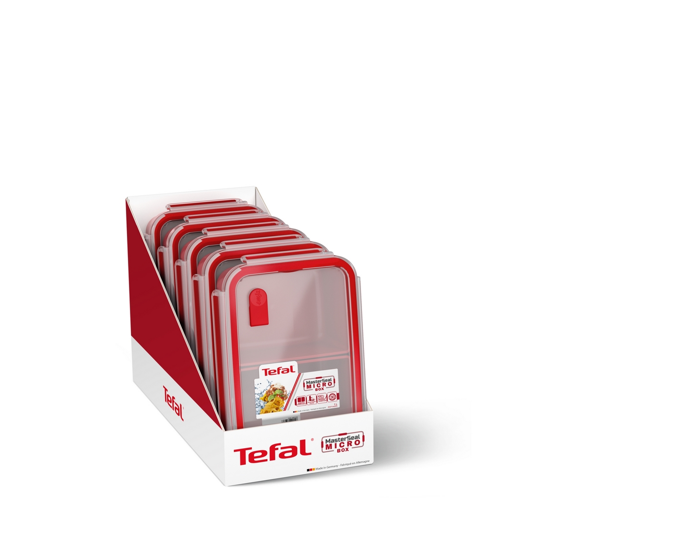 Lunchtrommel MASTER SEAL TO GO 1,2 l, rood, Tefal