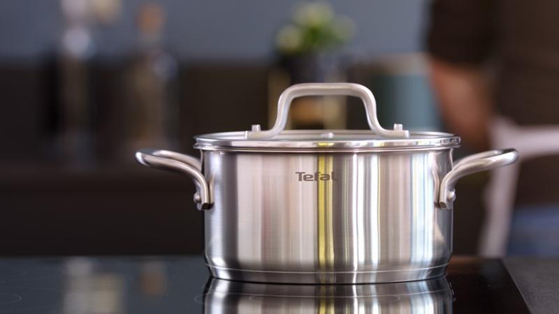 Pannenset VIRTUOSO, 10-delig, roestvrij staal, Tefal