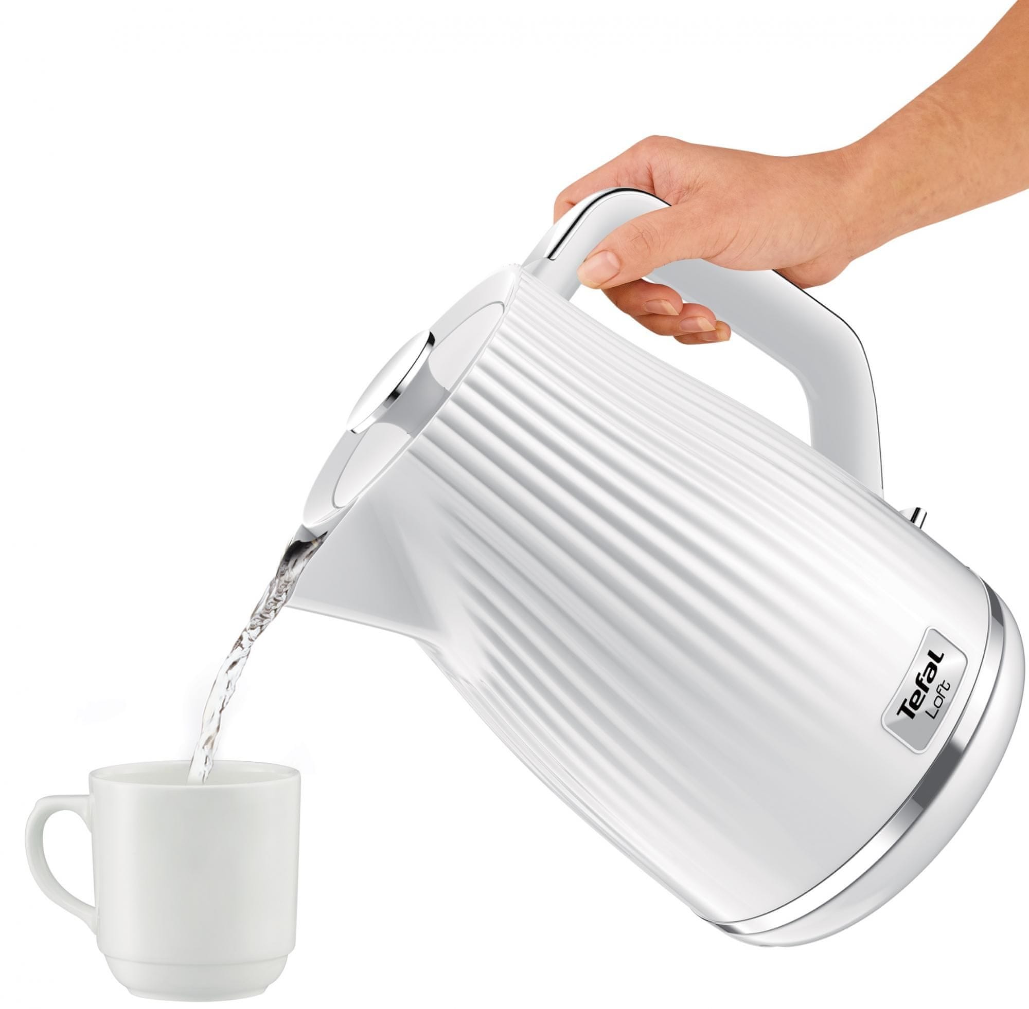 Waterkoker THE LOFT 1,7 l, wit, Tefal