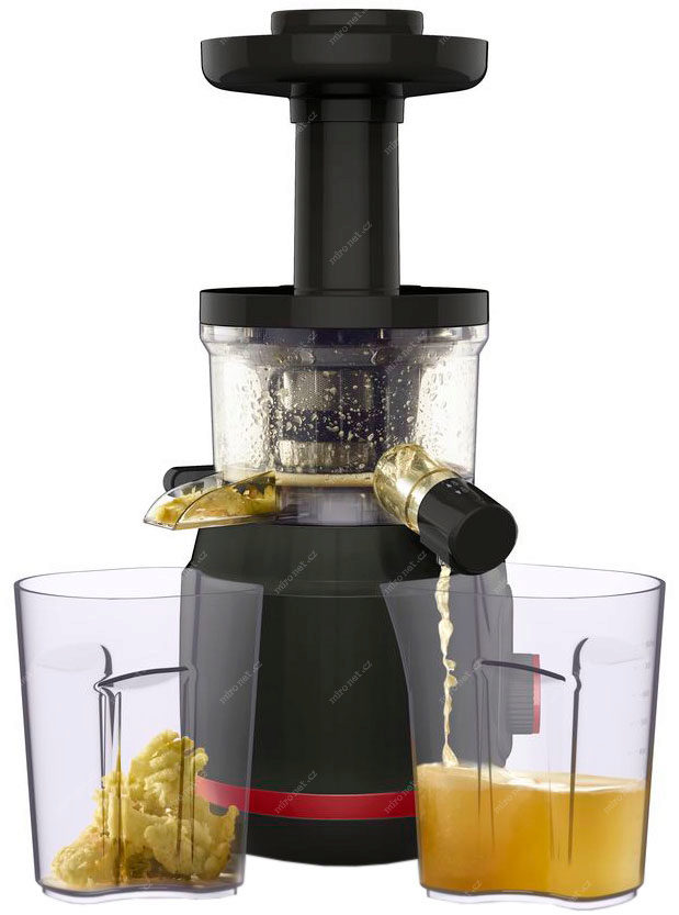 Slow juicer 2SP ZC150838, 150 W, zwart/rood, Tefal