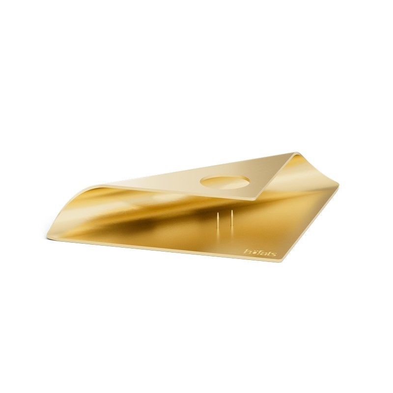 Kandelaar SQUARE CANDLE, set van 4 stuks, goud, Höfats