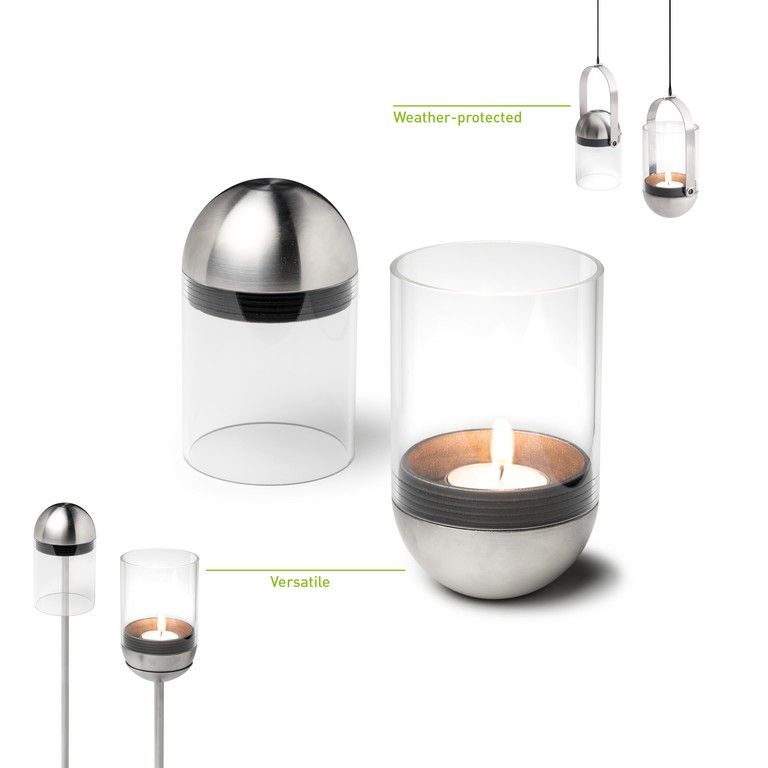 Windlicht GRAVITY CANDLE M90, Höfats