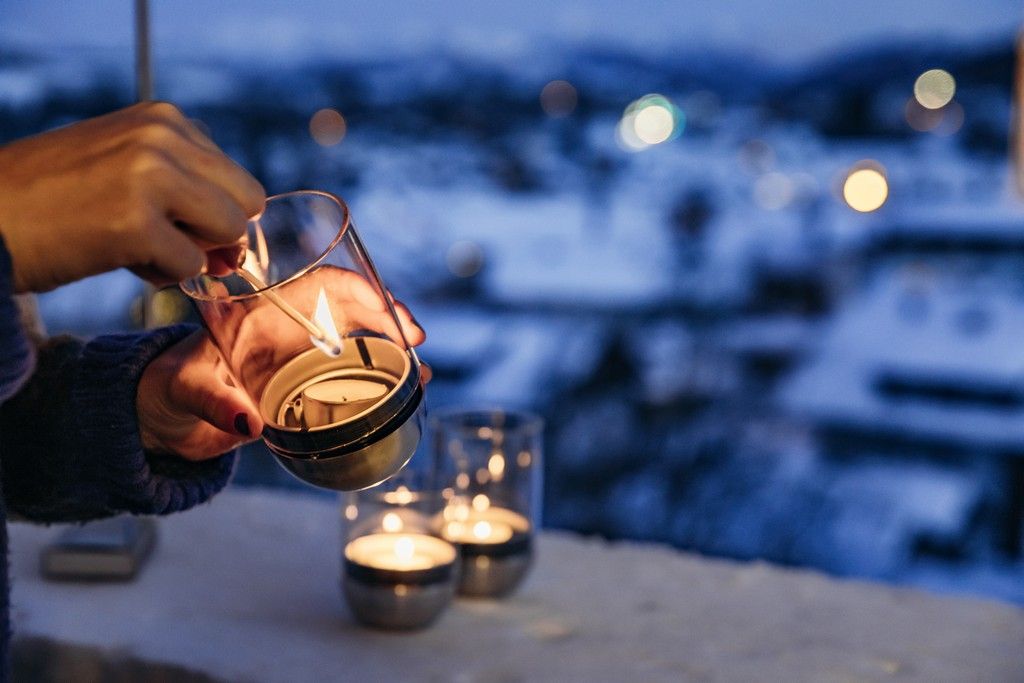 Windlicht GRAVITY CANDLE M90, Höfats