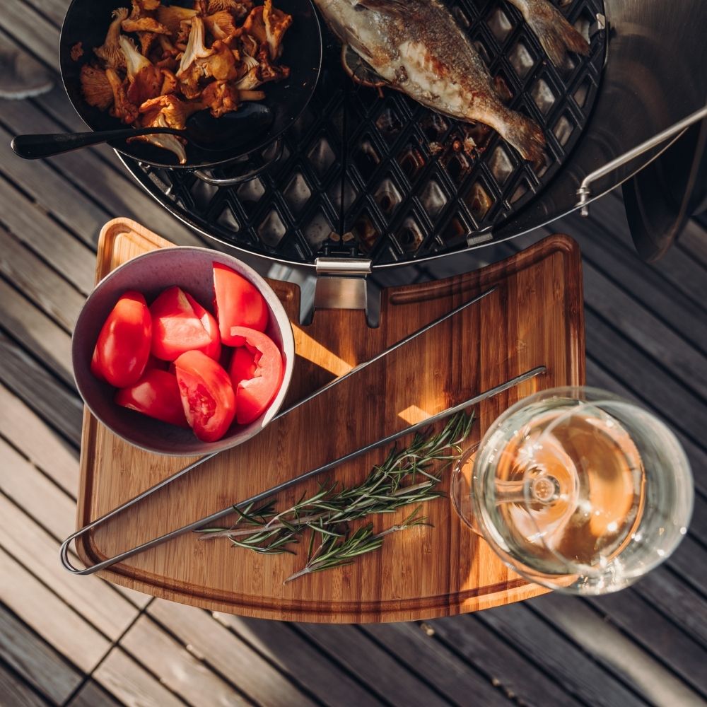 Zijpaneel voor CONE grill, bamboe, Höfats