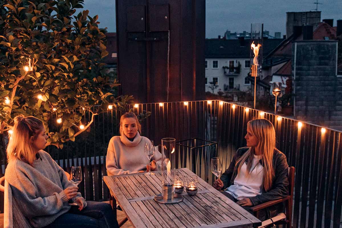 Tuinfakkel SPIN 120, zilver, Höfats