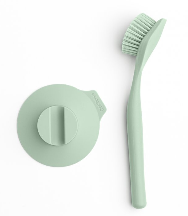 Afwasborstel met zuignap, groen, Brabantia