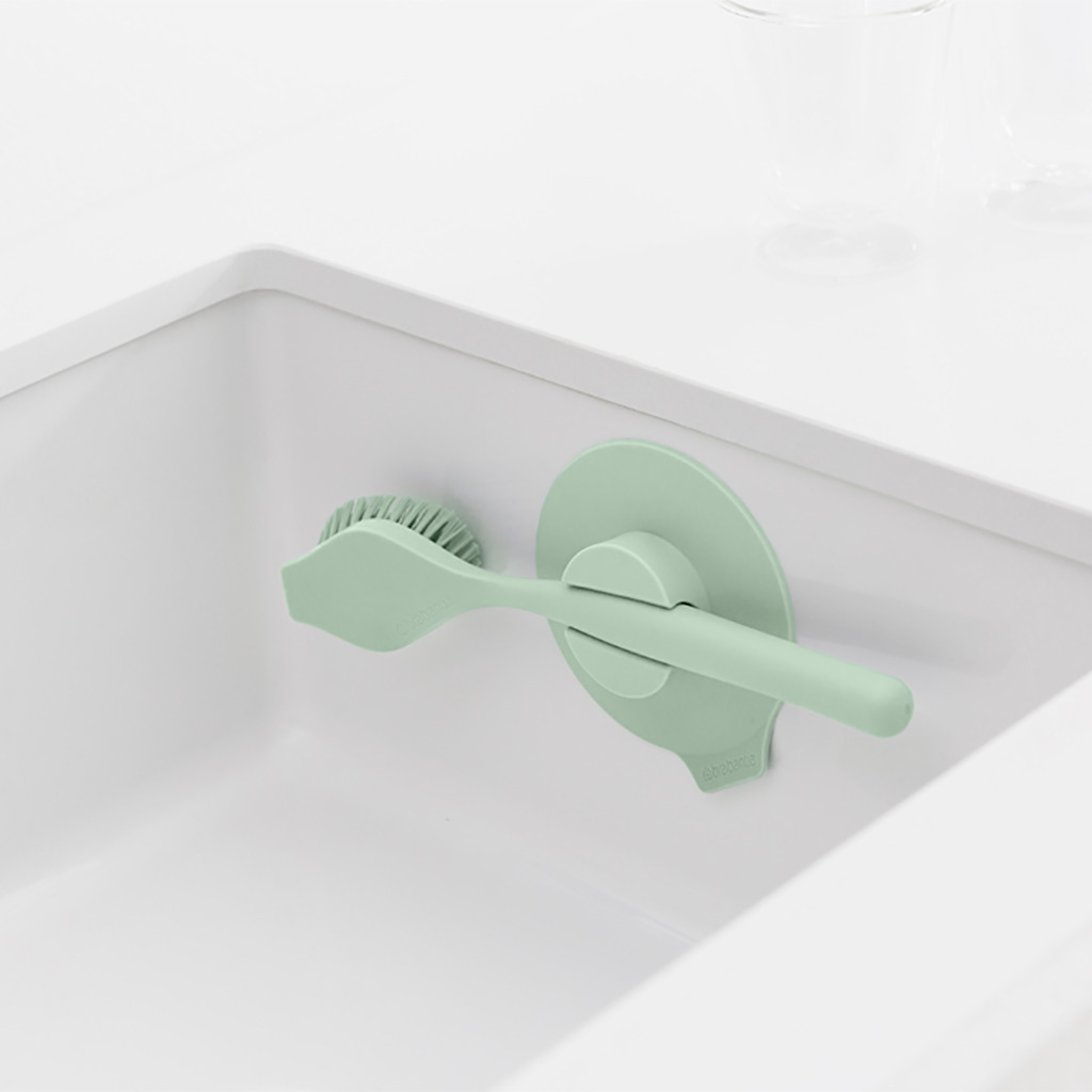 Afwasborstel met zuignap, groen, Brabantia