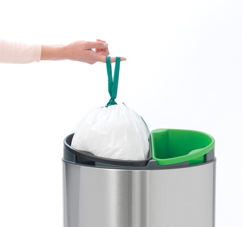 Touch prullenbak TOUCH BIN NEW 23 + 10 l, mat staal, Brabantia