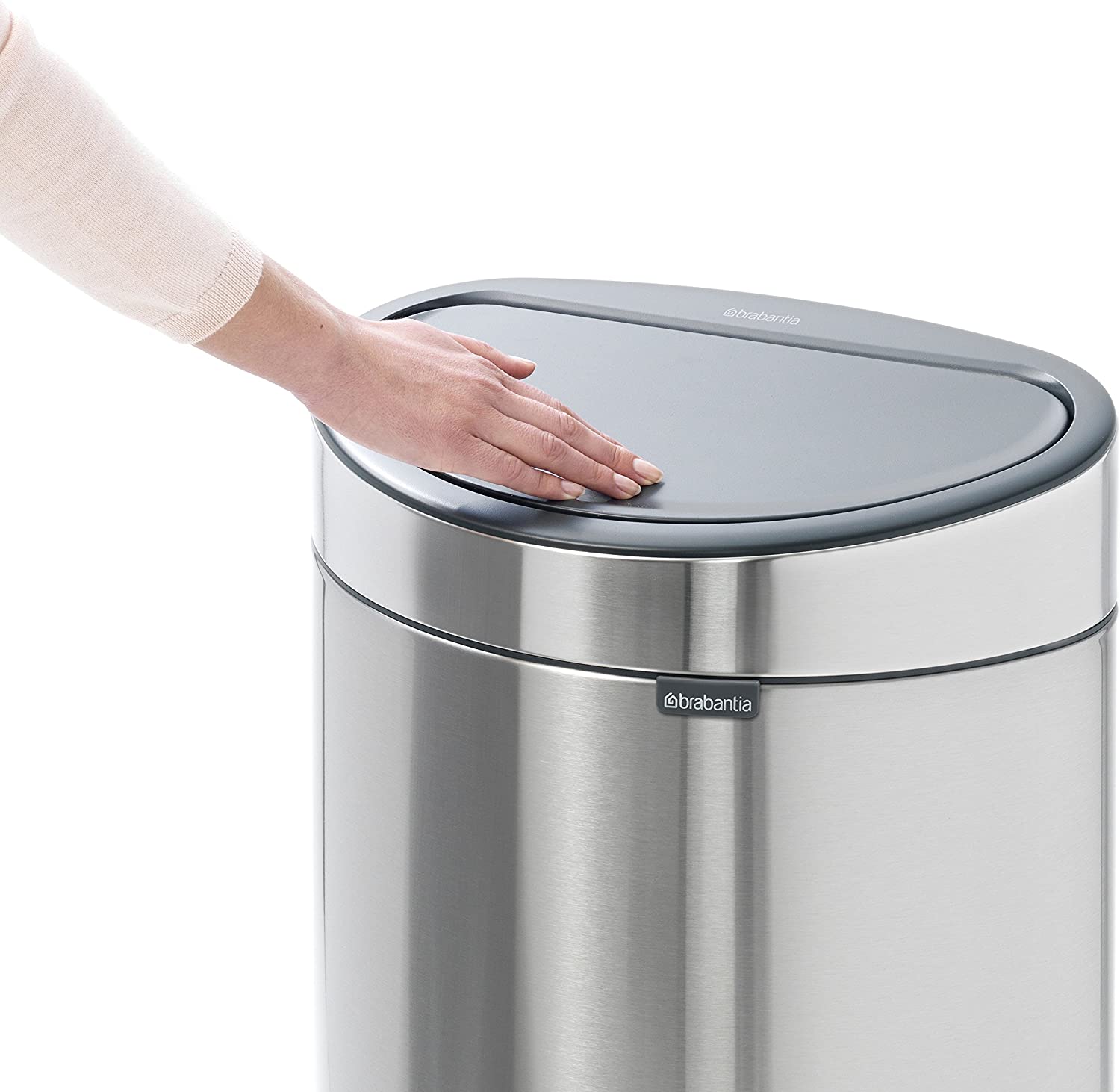 Touch prullenbak TOUCH BIN NEW 23 + 10 l, mat staal, Brabantia