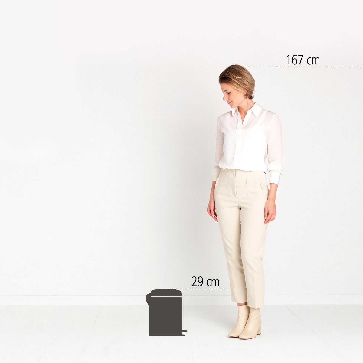 Pedaalemmer NEWICON 5 l, mineraalgrijs, Brabantia