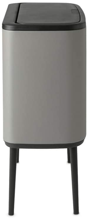 Touch afvalemmer BO TOUCH BIN 11 + 23 l, donkergrijs, Brabantia
