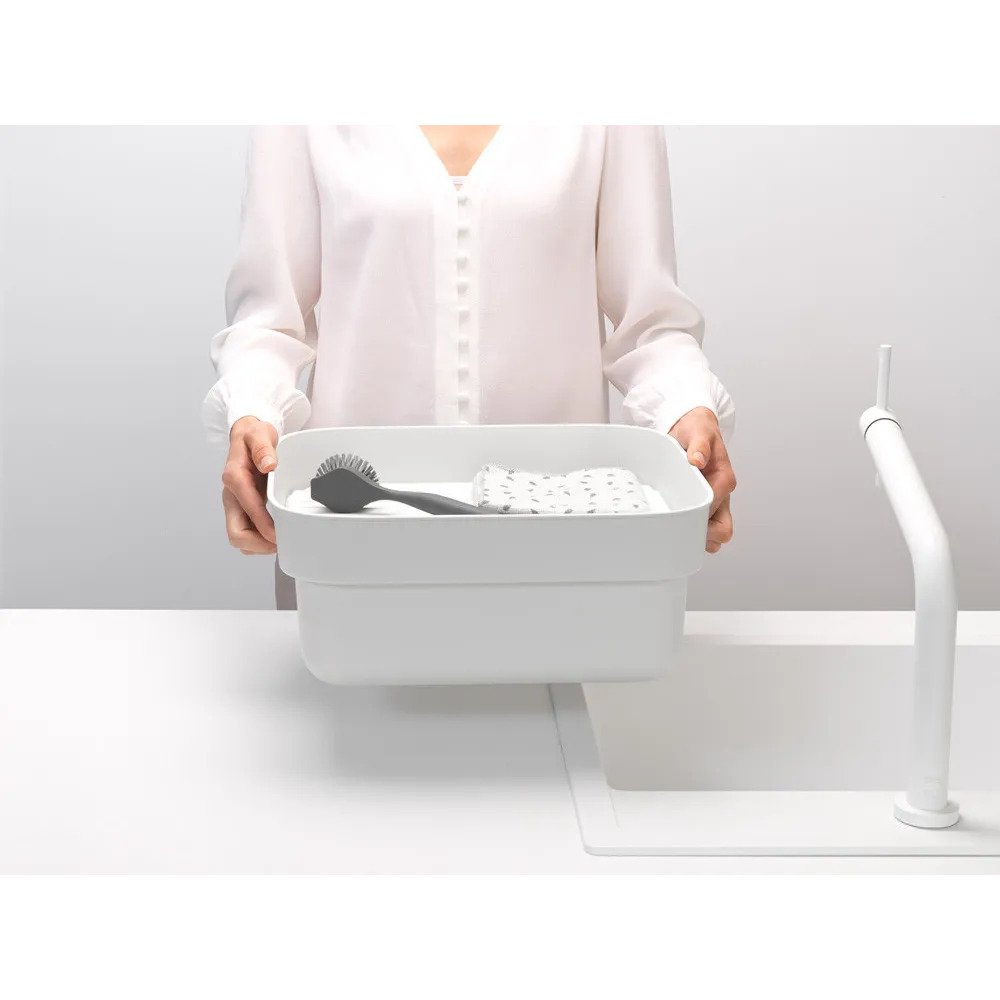 Afwasbak, met lekbak, lichtgrijs, Brabantia
