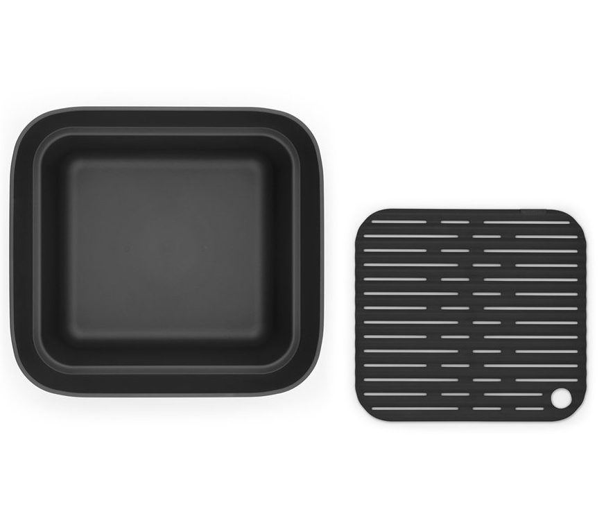 Afwasbak, met lekbak, donkergrijs, Brabantia