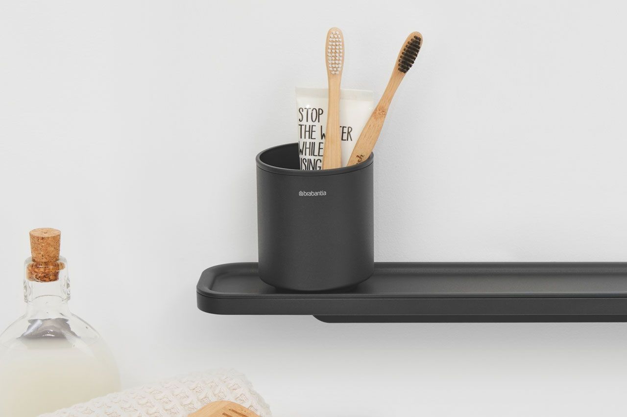 Tandenborstelbeker MINDSET, mineraalgrijs, Brabantia