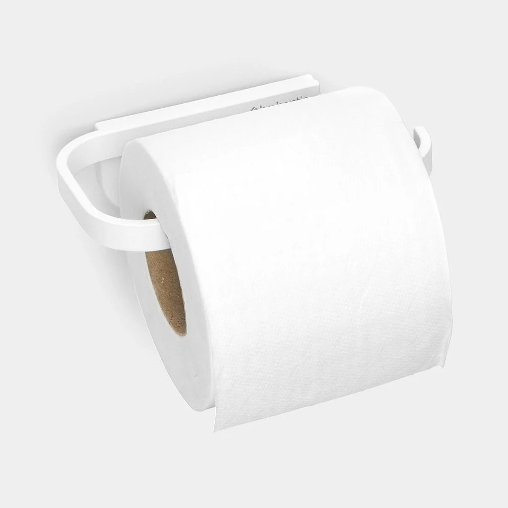Toiletborstel met houder MINDSET 3 -delig, wandmontage, mineraalwit, Brabantia