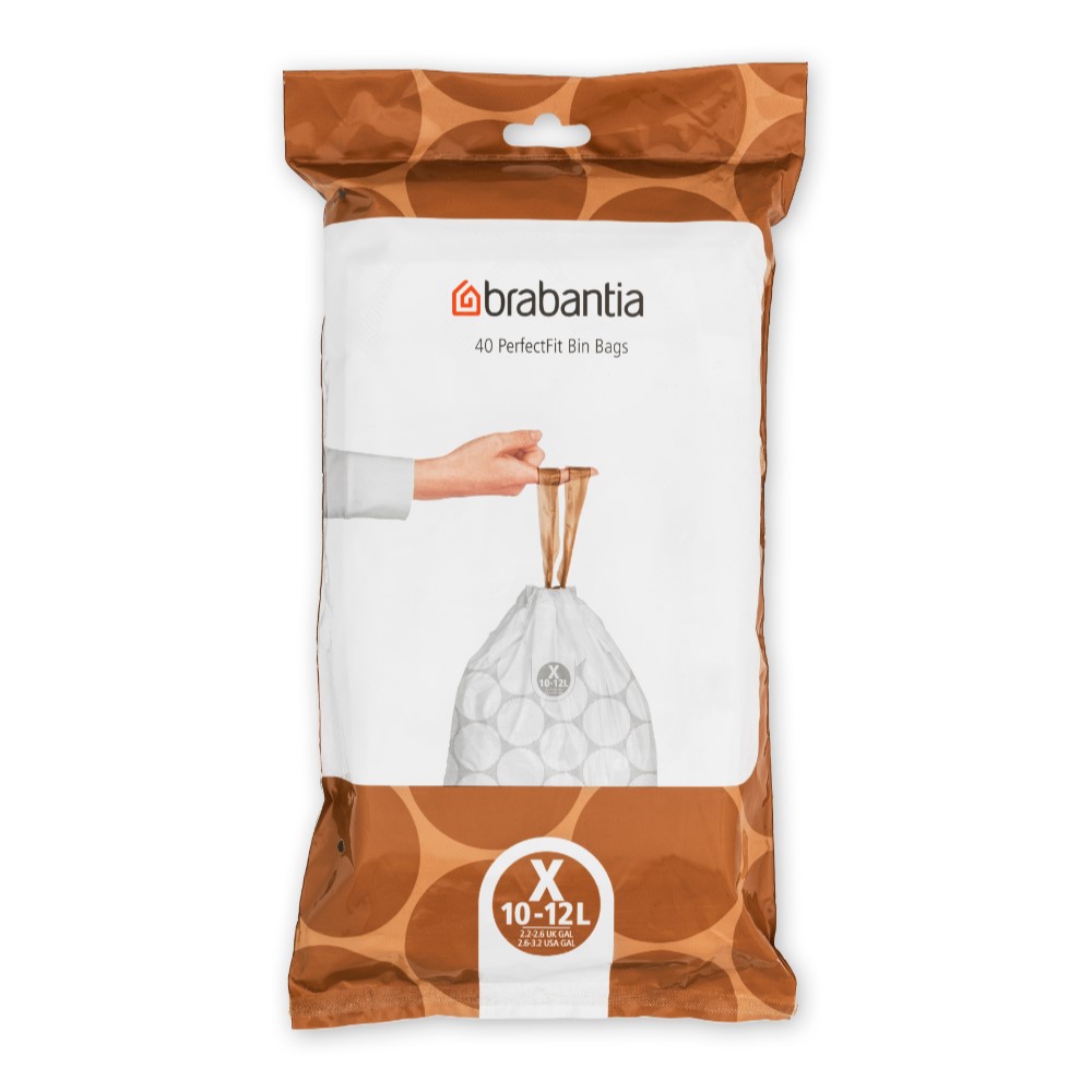 Vuilniszakken X PERFECTFIT 10-12 l, 40 stuks, Brabantia