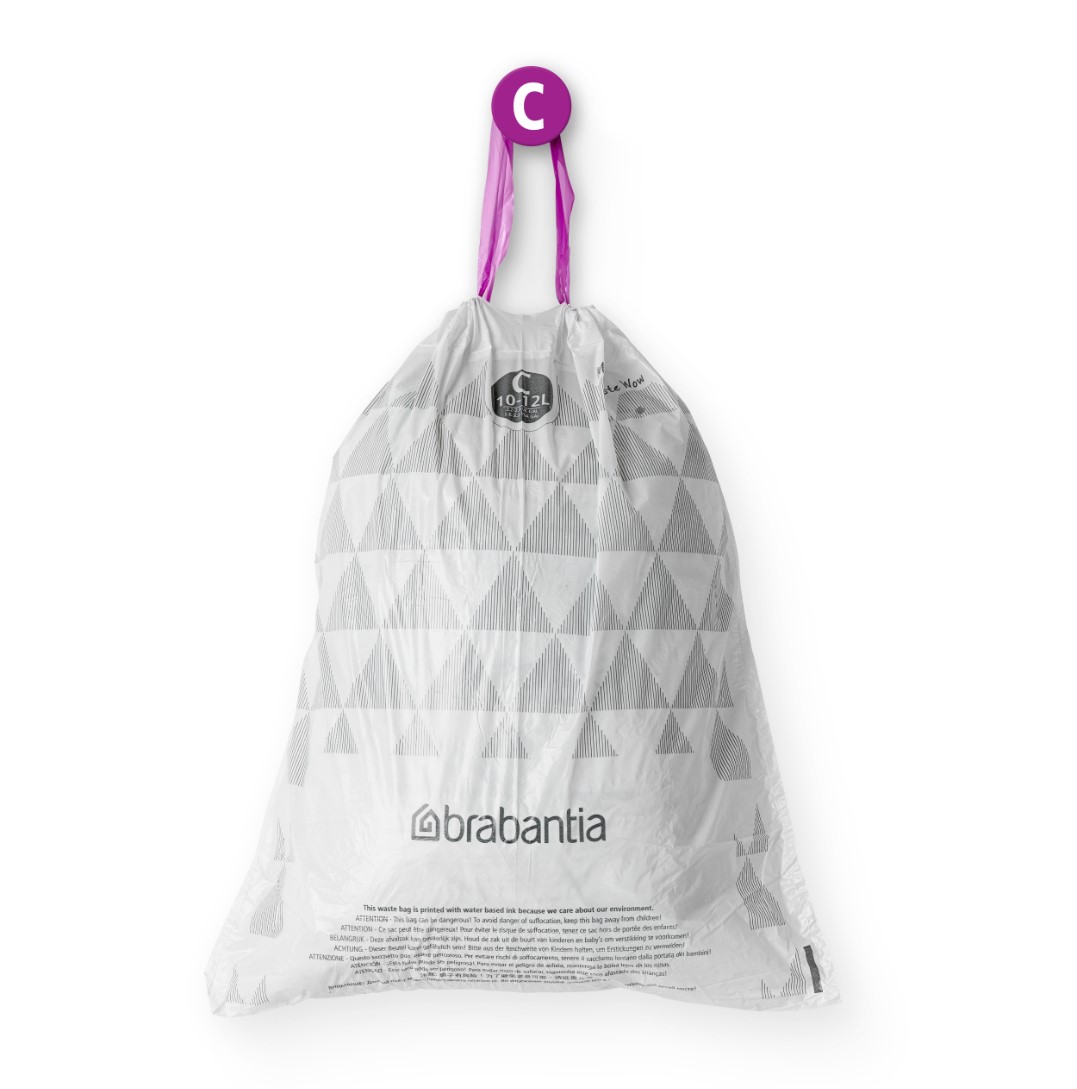Vuilniszakken C PERFECTFIT 10-12 l, 200 stuks, Brabantia