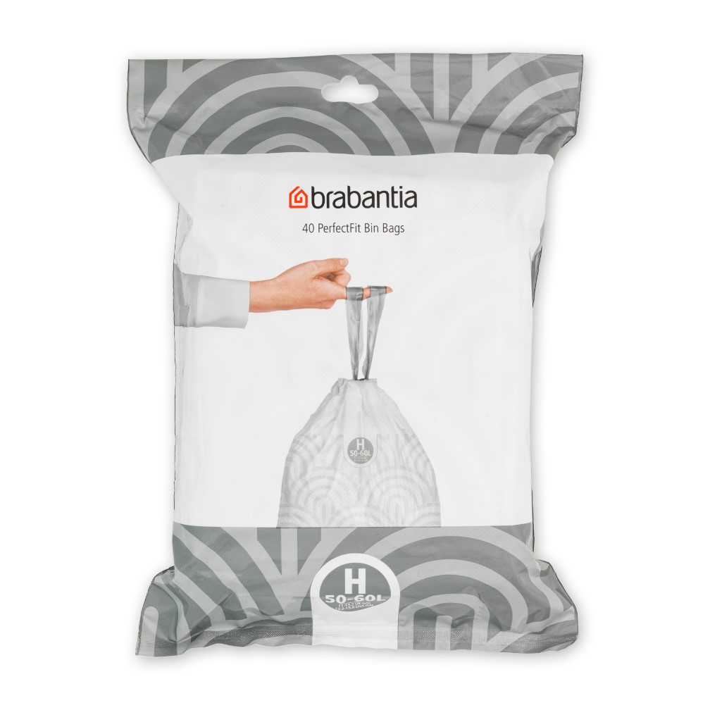 Vuilniszakken H PERFECTFIT 50-60 l, 40 stuks, Brabantia