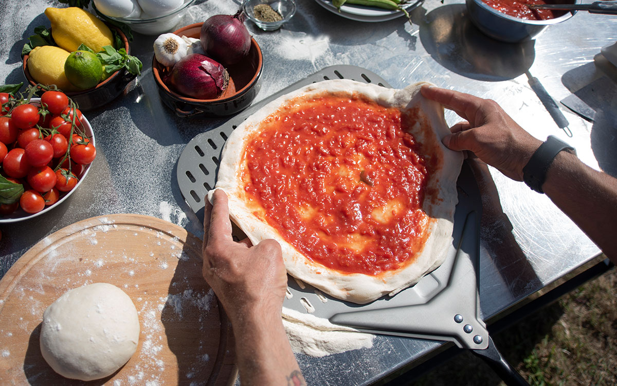 Pizzaschep, verstelbare lengte, Alfa Forni