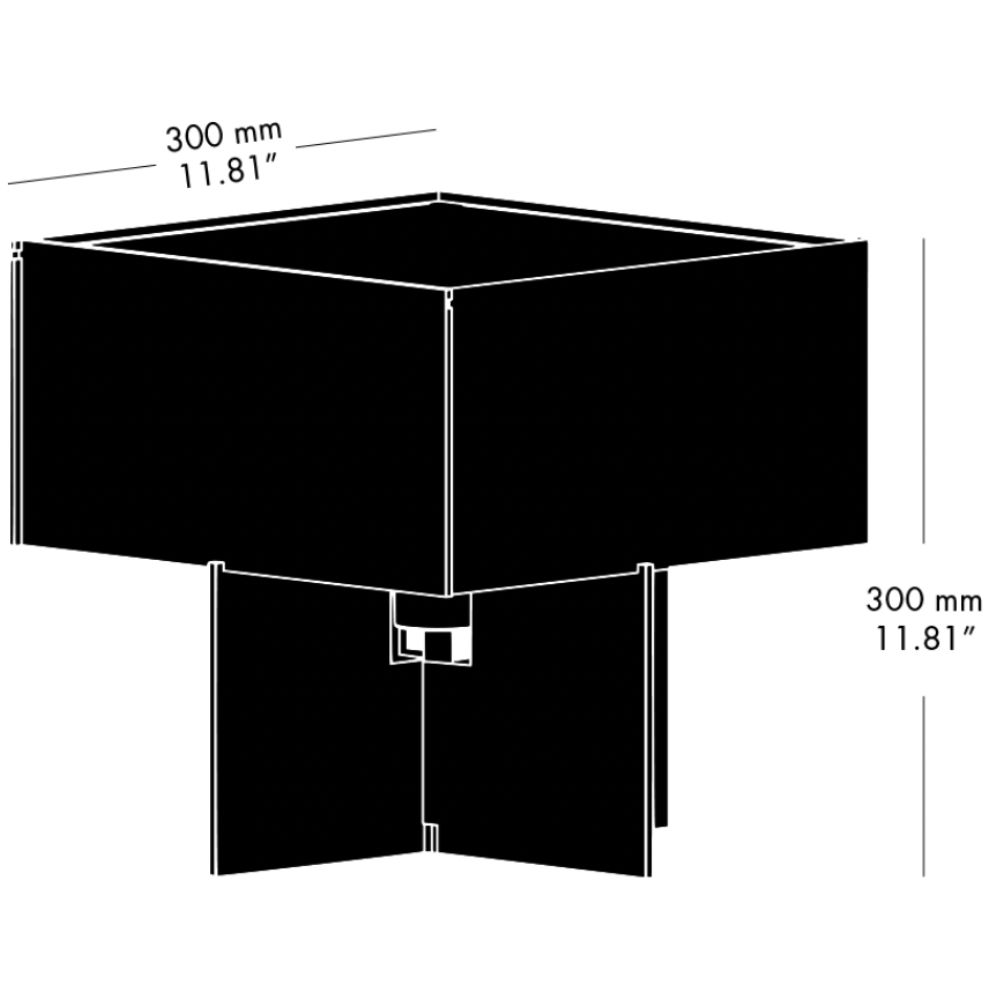 Tafellamp CROSS-PLEX 30 cm, wit, Fritz Hansen