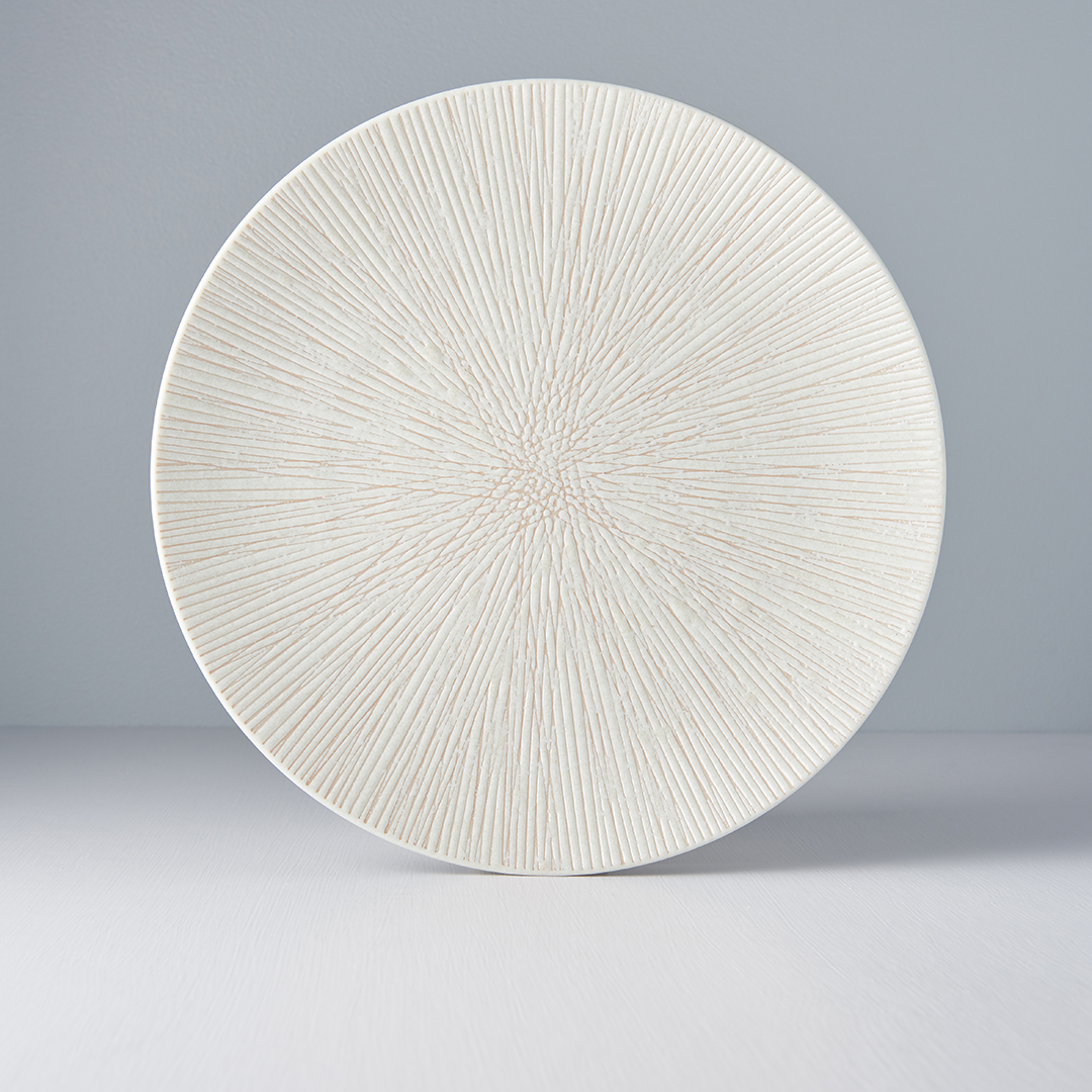 Groot ondiepe plaat Bisque convergerend 29 cm MIJ