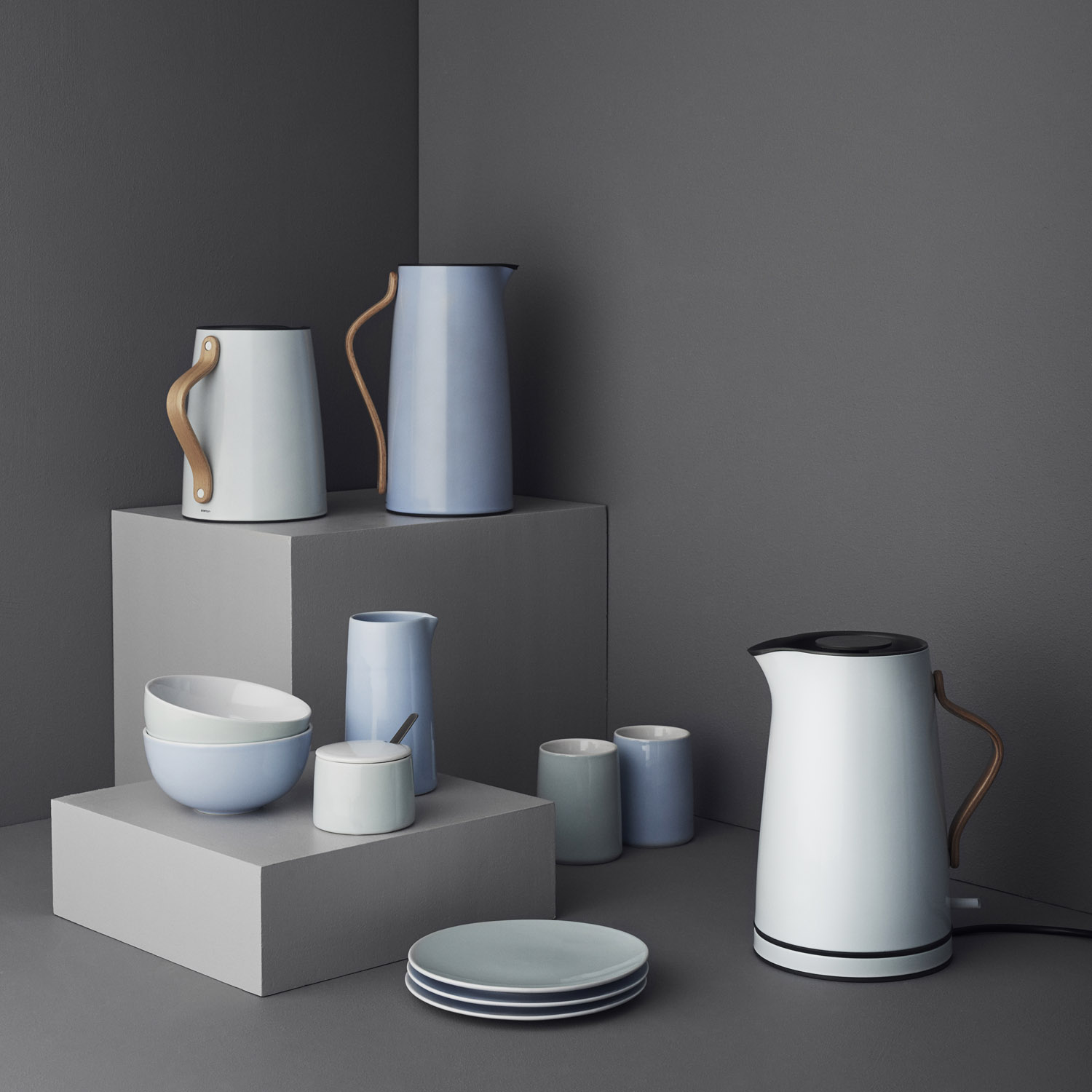 Borden Emma blauw 2 stuks deens modern 2.0 Stelton