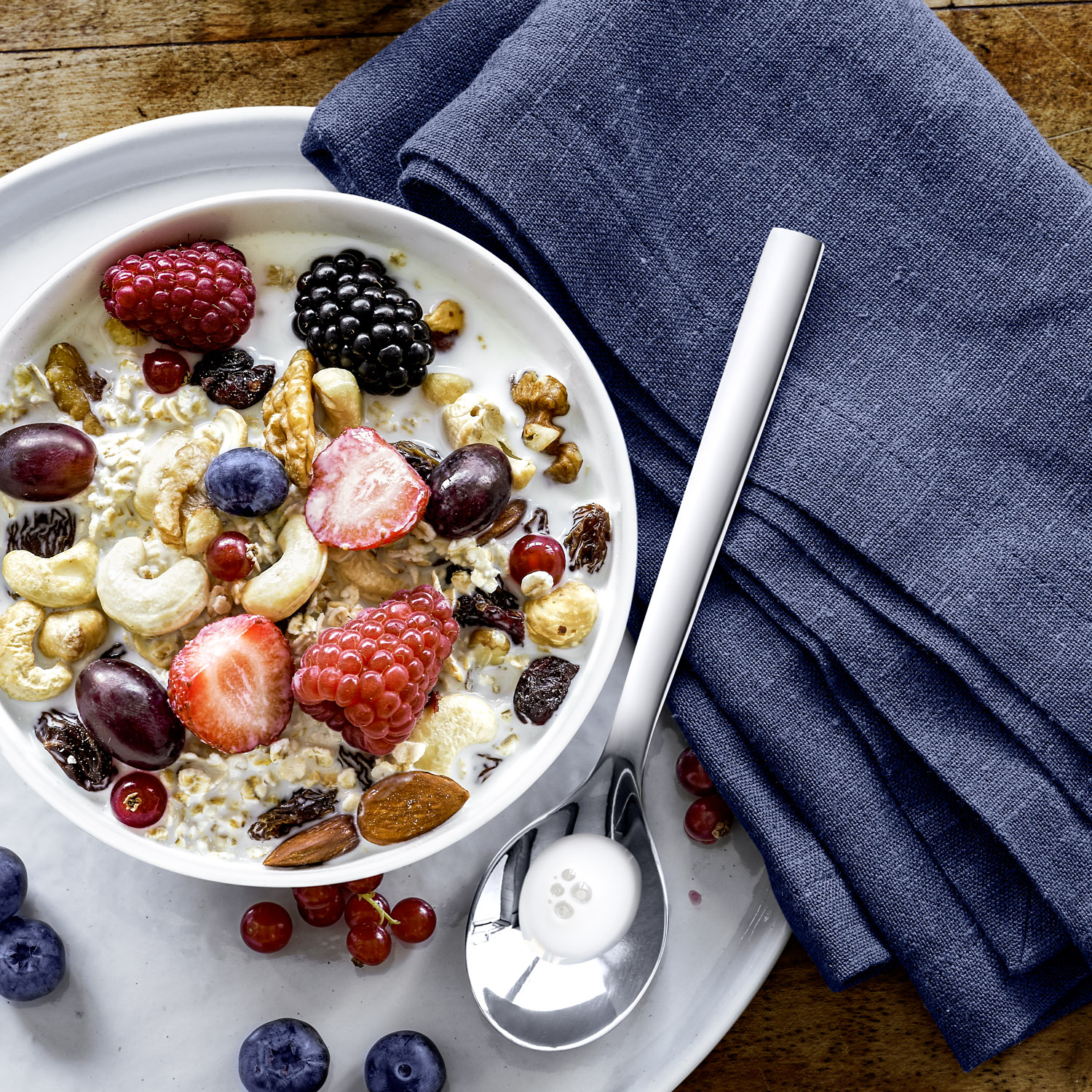 Een set lepels op muesli Nieuw WMF