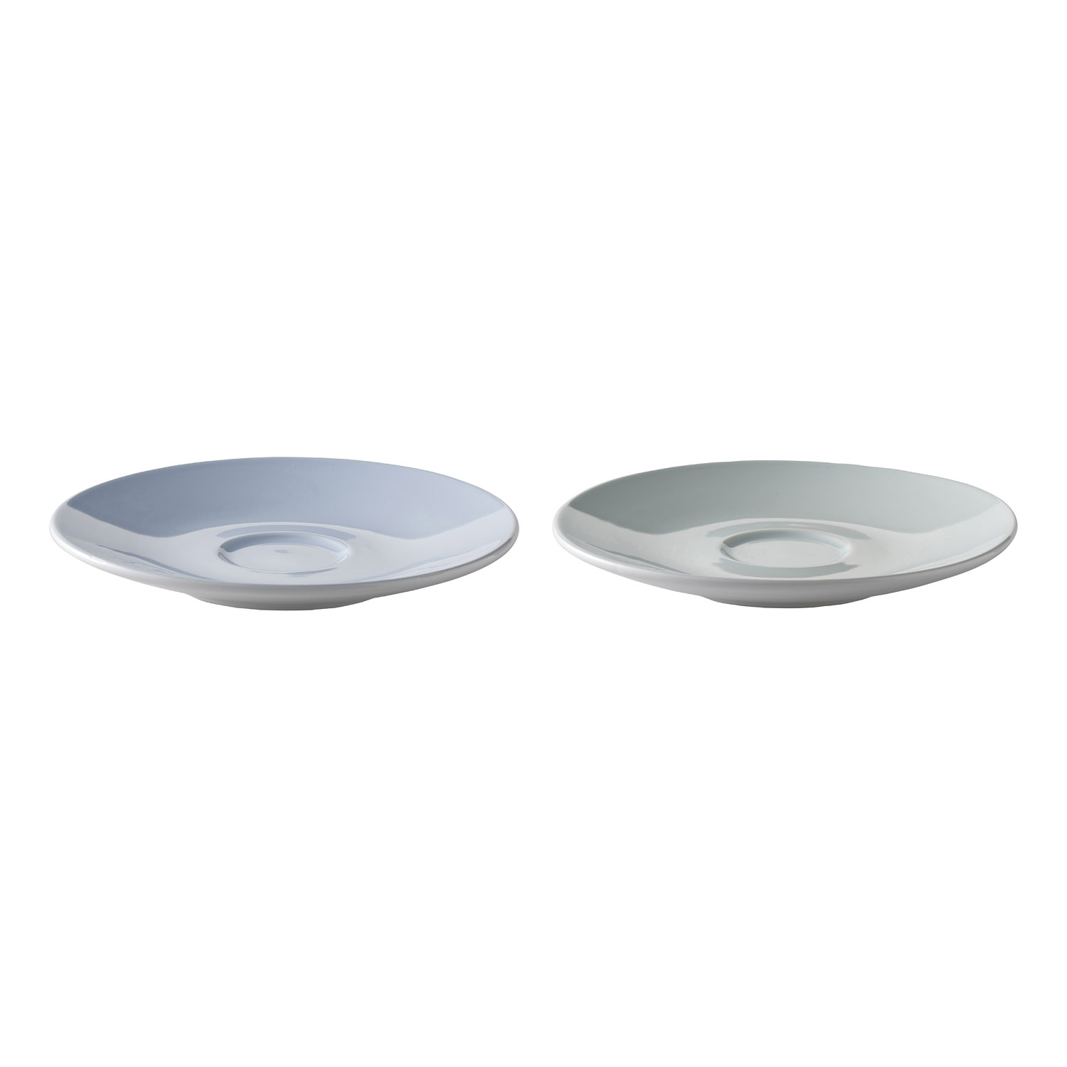 Schotels voor de mok voor koffie klein Emma blauw 2 stuks Deens modern 2.0 Stelton