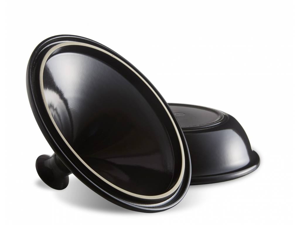Tajine V 2 l antraciet Houtskool Emile Henry