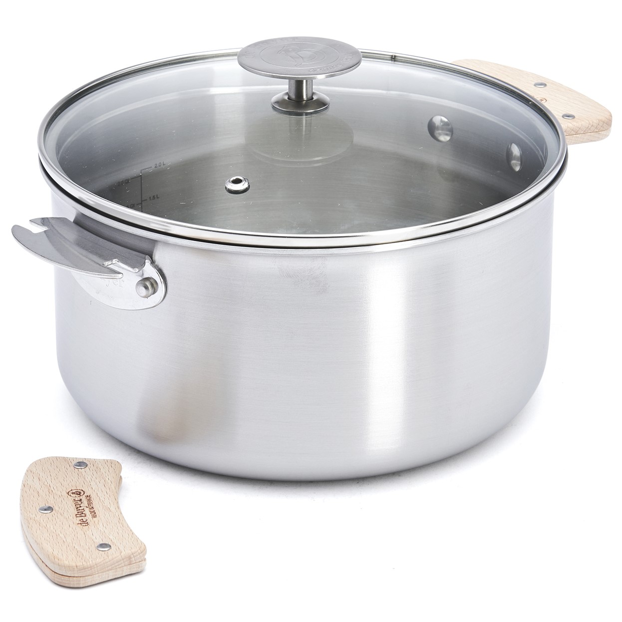 Pan ALCHIMY LOQY 20 cm, zilver, roestvrij staal, de Buyer