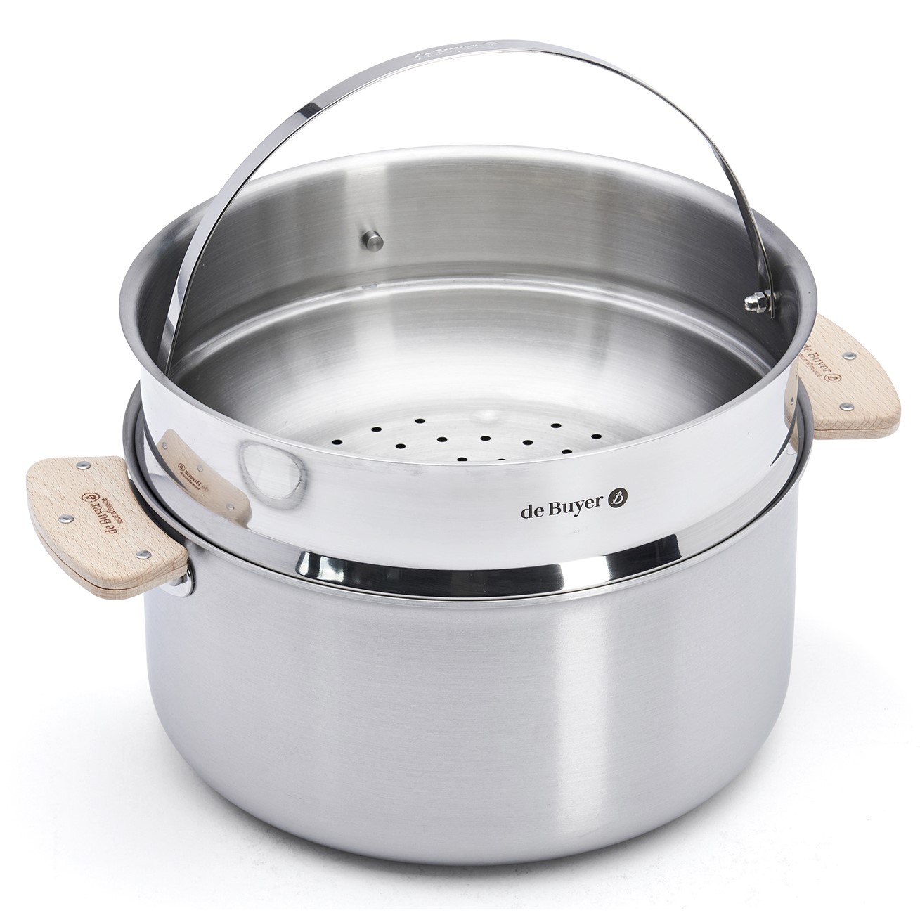 Pan ALCHIMY LOQY 24 cm, zilver, roestvrij staal, de Buyer