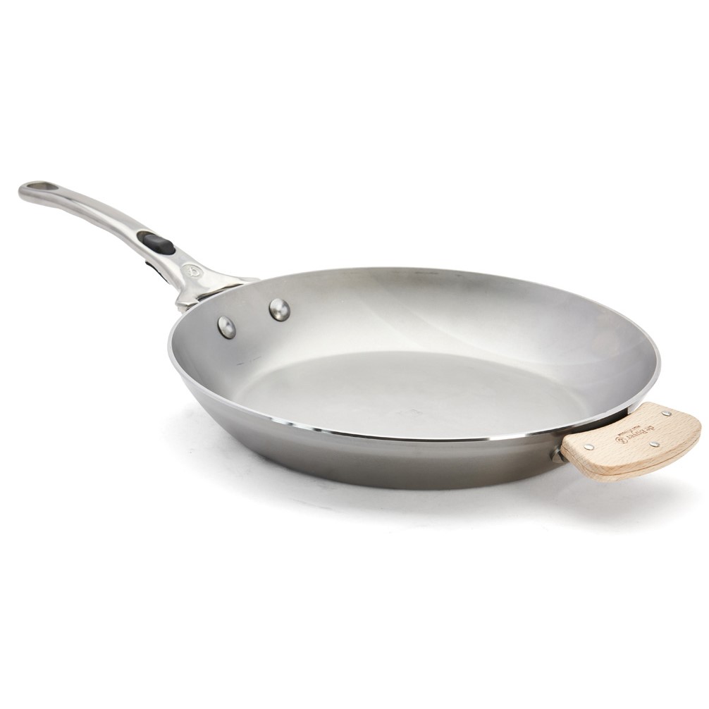 Pan MINERAL B LOQY 28 cm, zilver, staal, de Buyer
