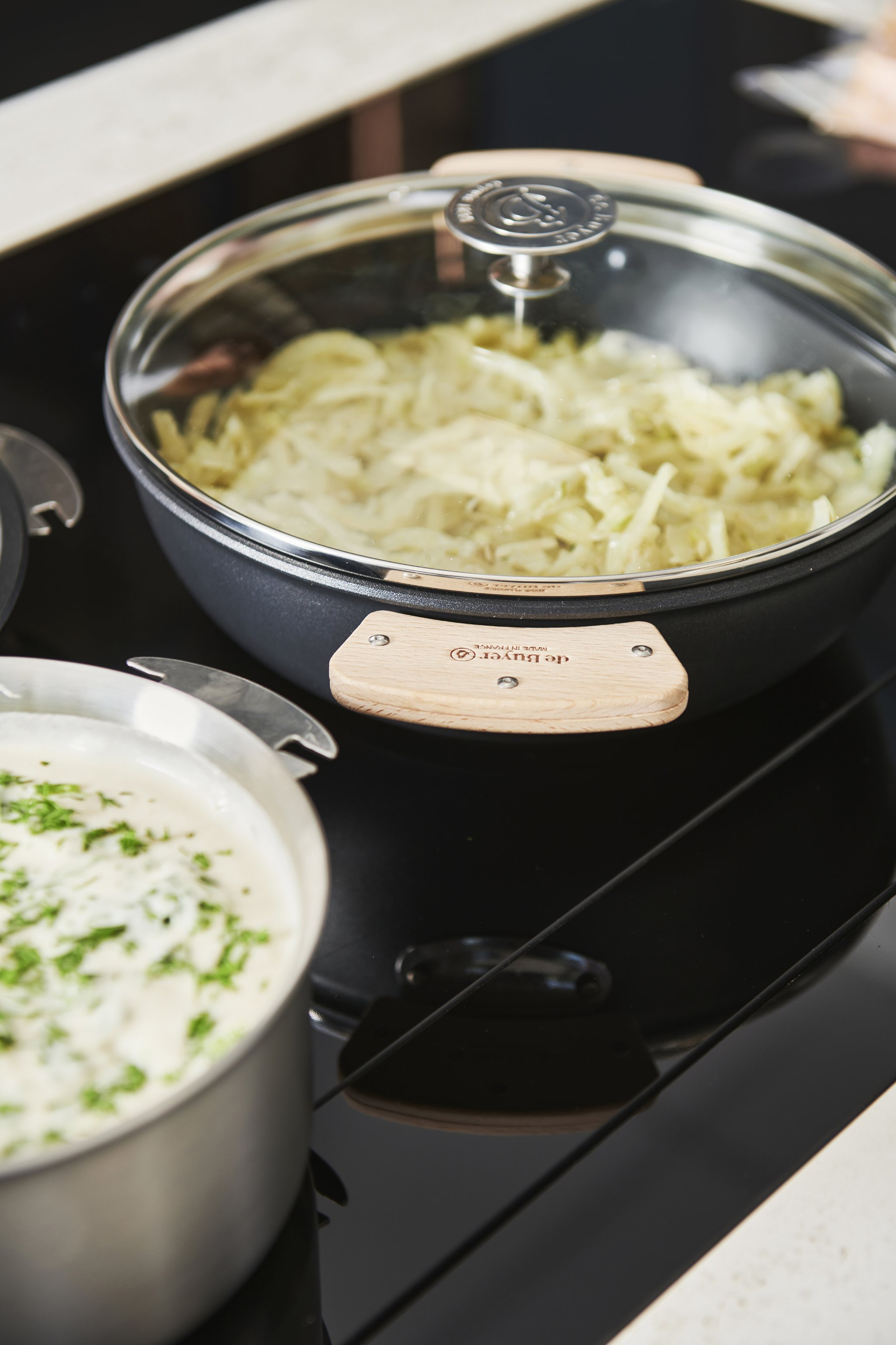 Sauteerpan CHOC EXTREME LOQY 24 cm, zwart, aluminium, de Buyer