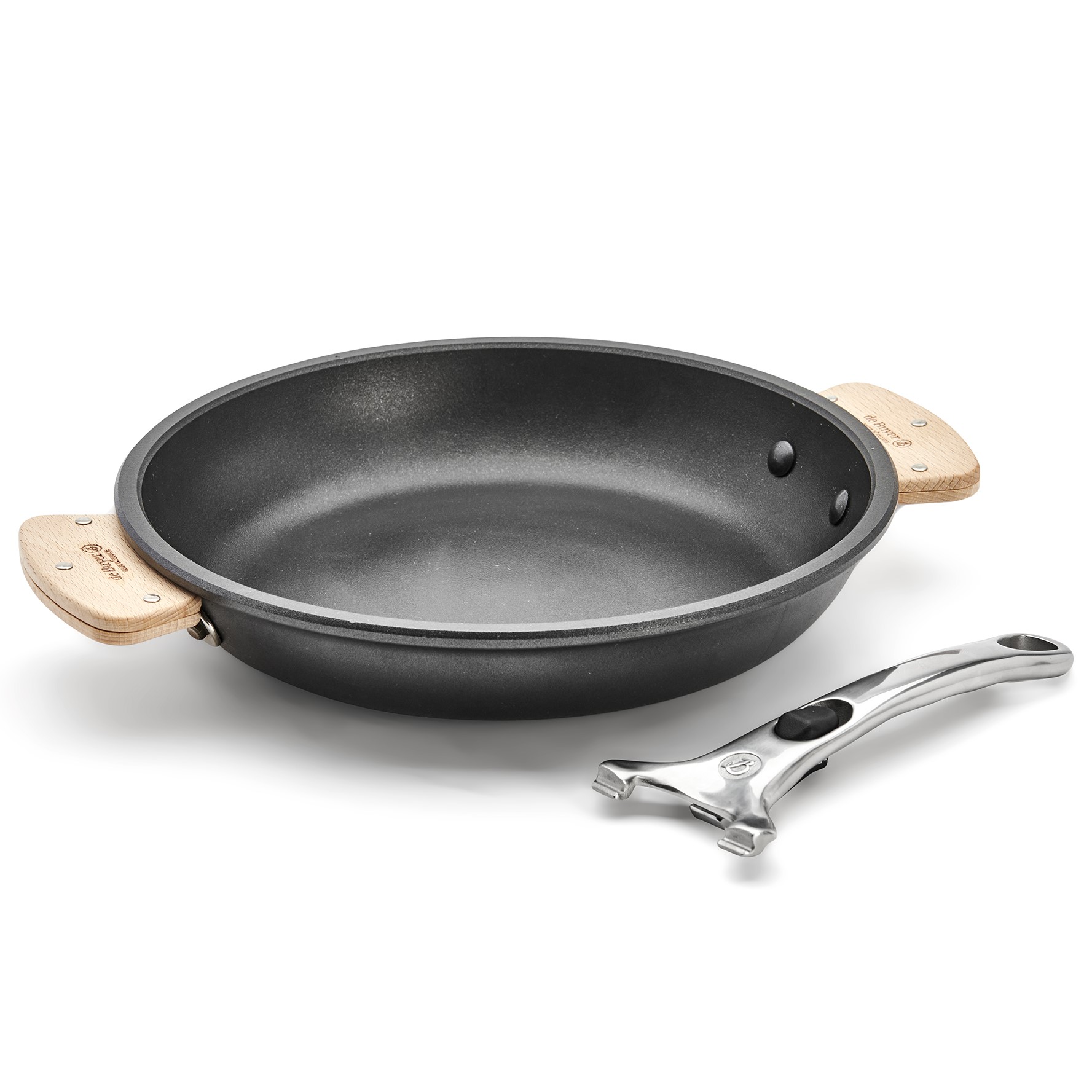 Pan CHOC EXTREME LOQY 24 cm, zwart, aluminium, de Buyer