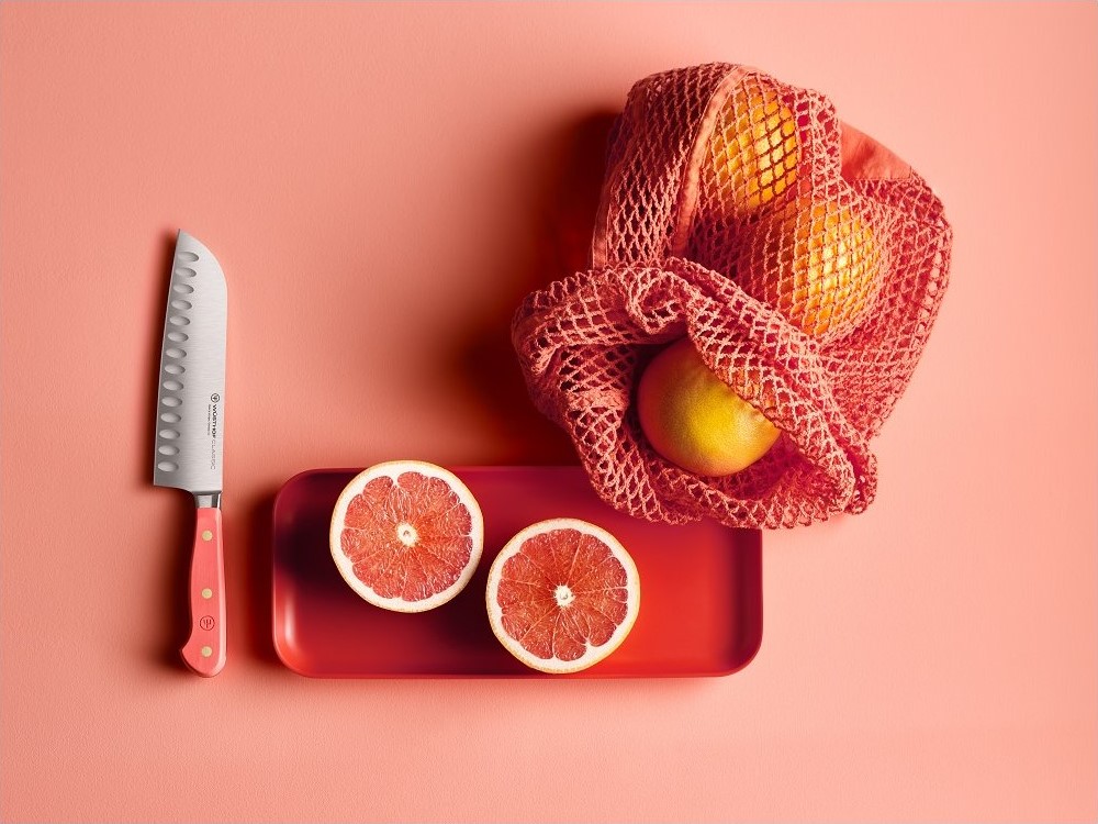 Santoku mes CLASSIC COLOUR 17 cm, koraalperzik, Wüsthof