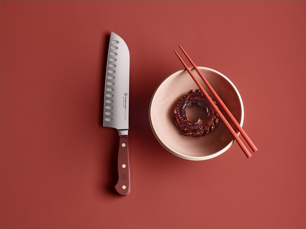 Santoku mes CLASSIC COLOUR 17 cm, sumak, Wüsthof