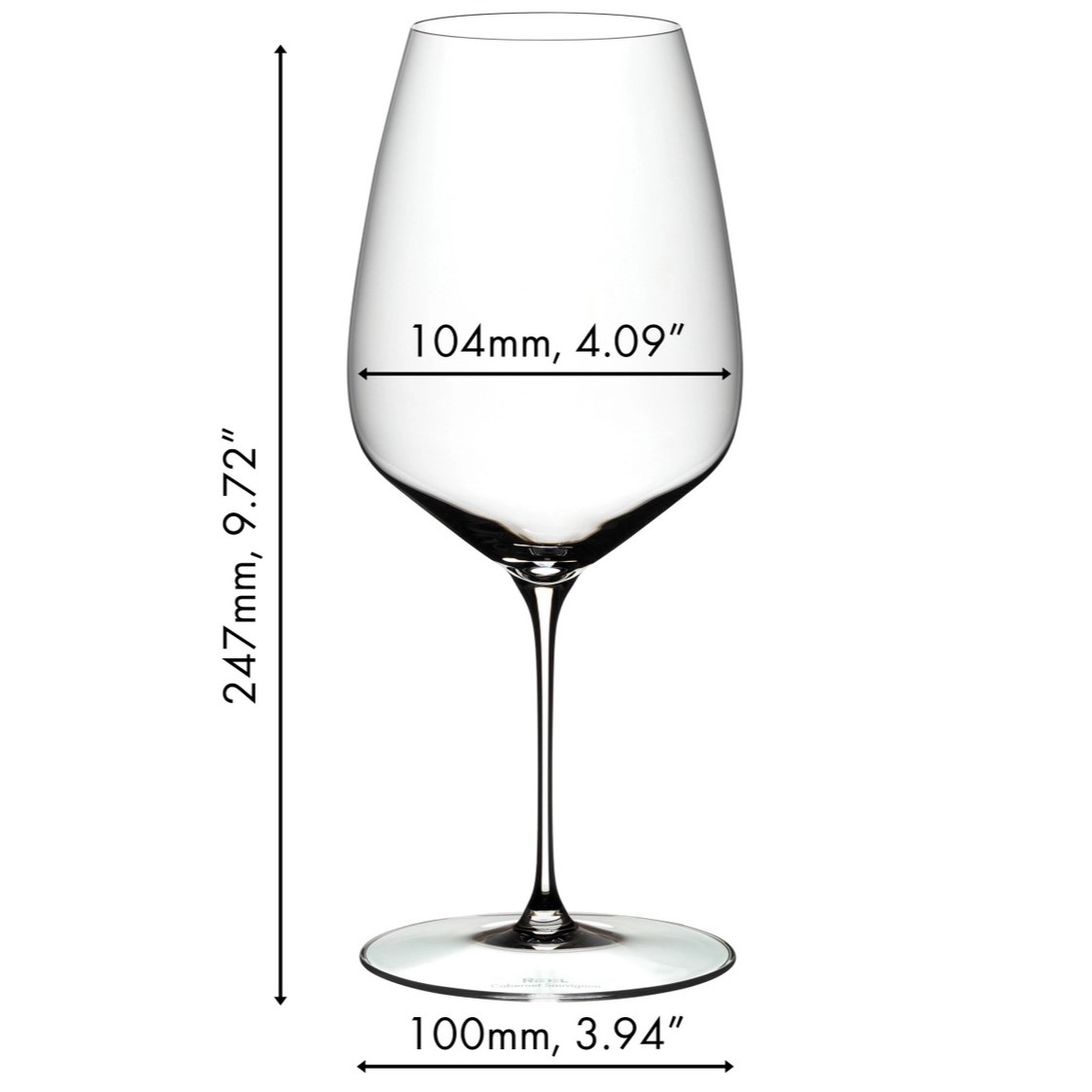 Rode wijnglas (set) VELOCE, 2 stuks, 829 ml, Riedel