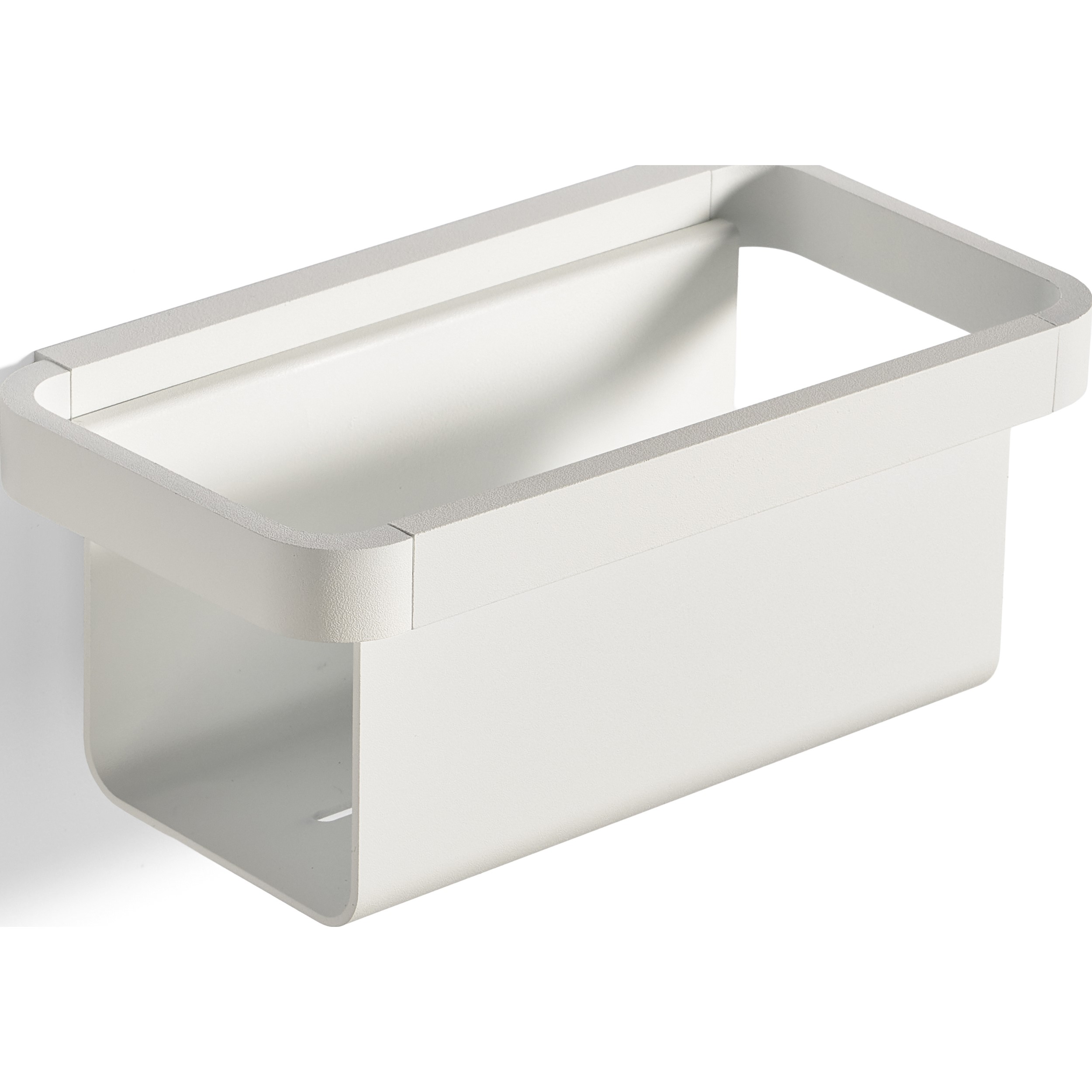 Doucheplanchet RIM 22 cm, diep, wit, aluminium, Zone Denemarken