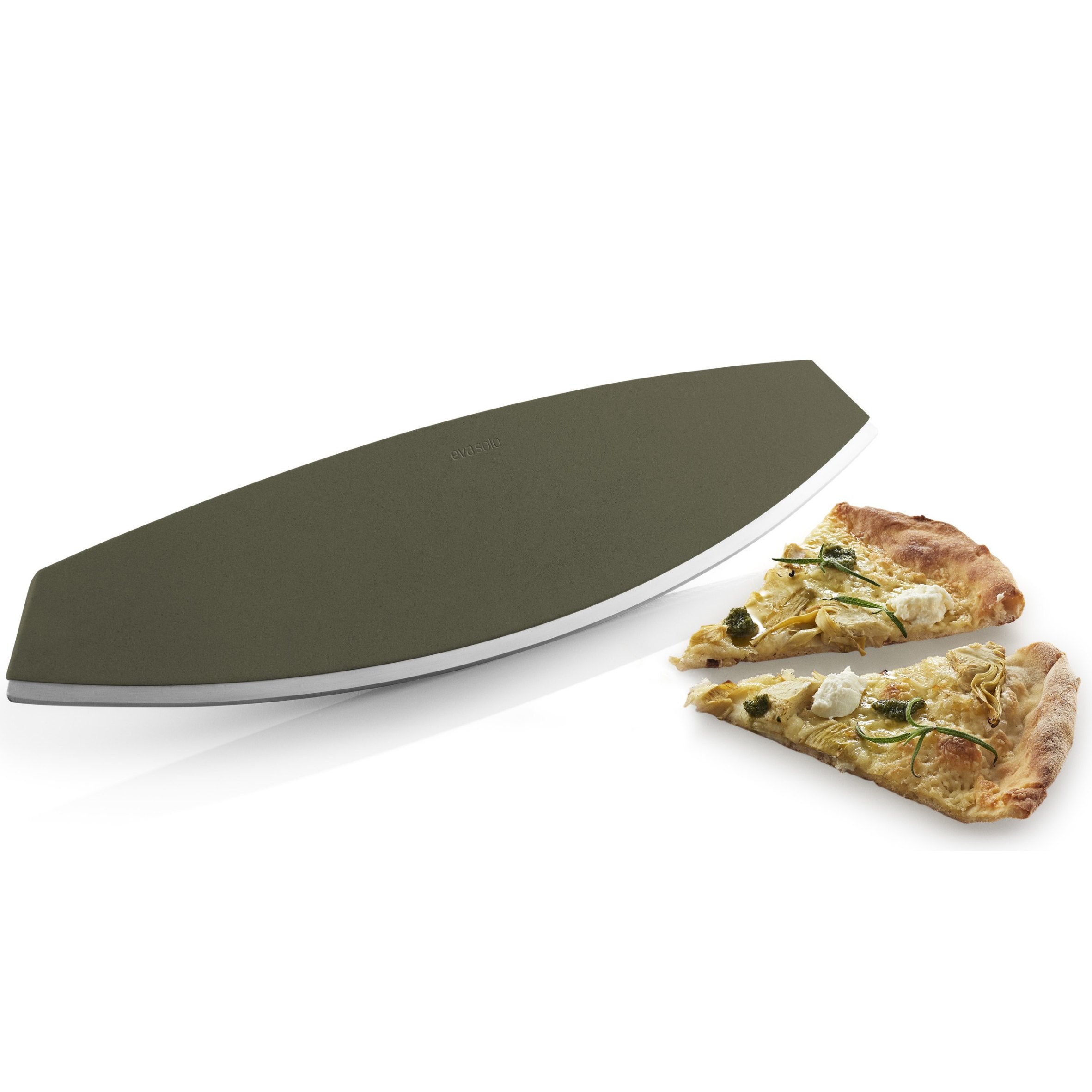 Pizza- en kruidenmes GREEN TOOL 37 cm, groen, staal/kunststof, Eva Solo