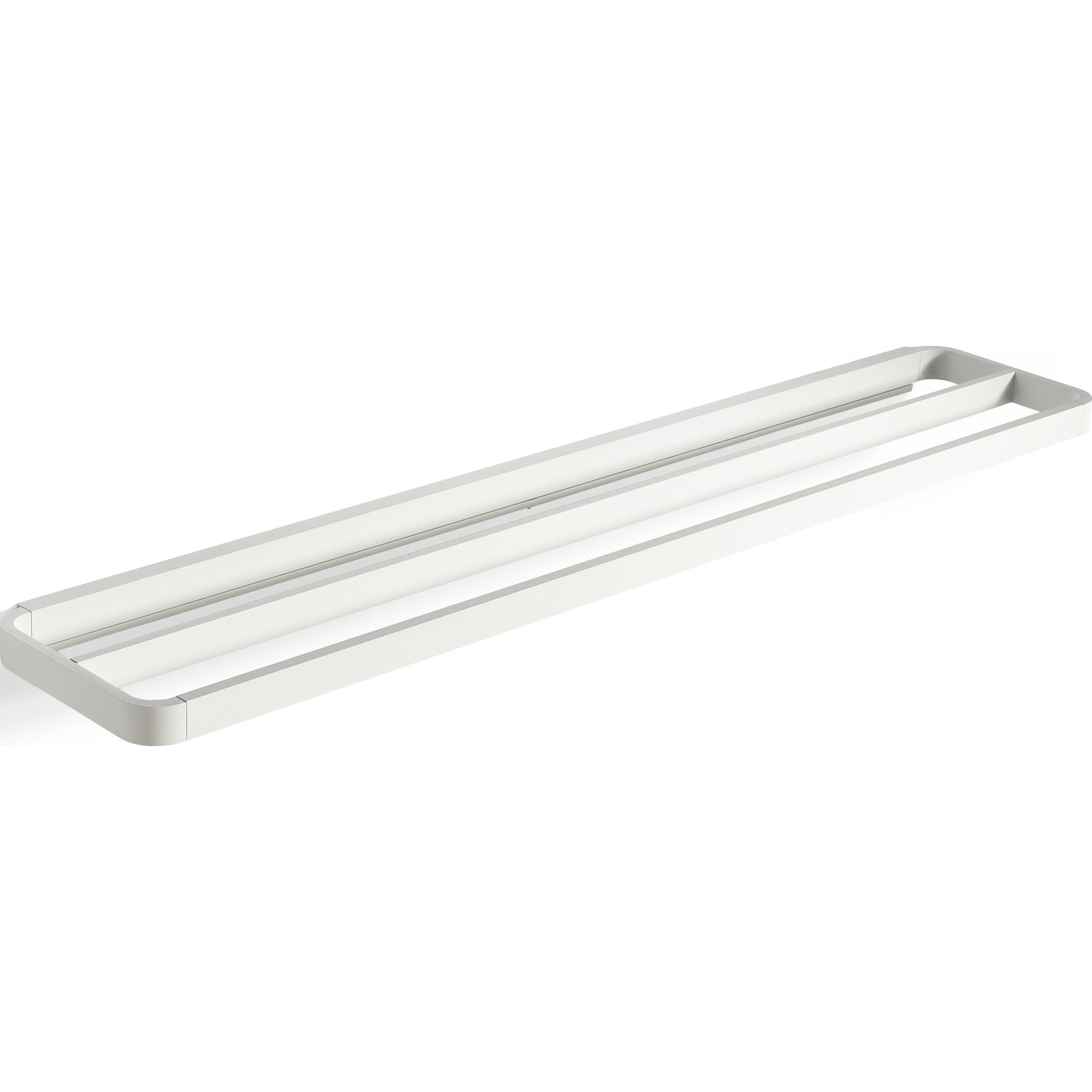 Handdoekenrek RIM 70 cm, dubbel, wit, aluminium, Zone Denmark