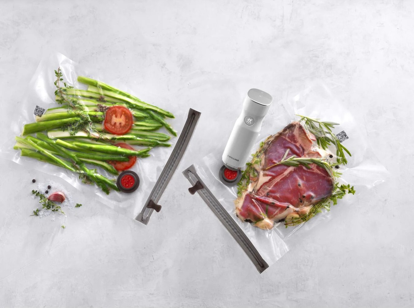 Vacumeerzakken FRESH & SAVE S, set van 10, helder, kunststof, Zwilling