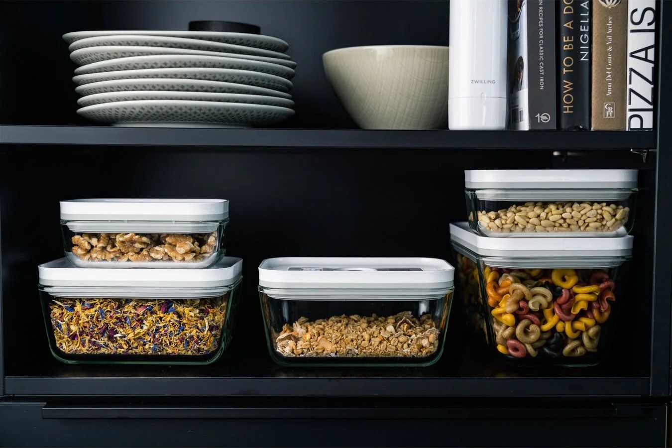 Vacumeerset FRESH & SAVE, 7-delig, wit, glas, Zwilling