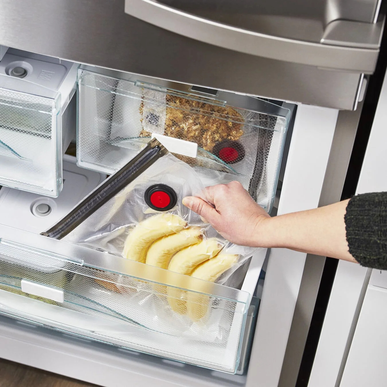 Vacumeerset FRESH & SAVE, 7-delig, wit, glas, Zwilling