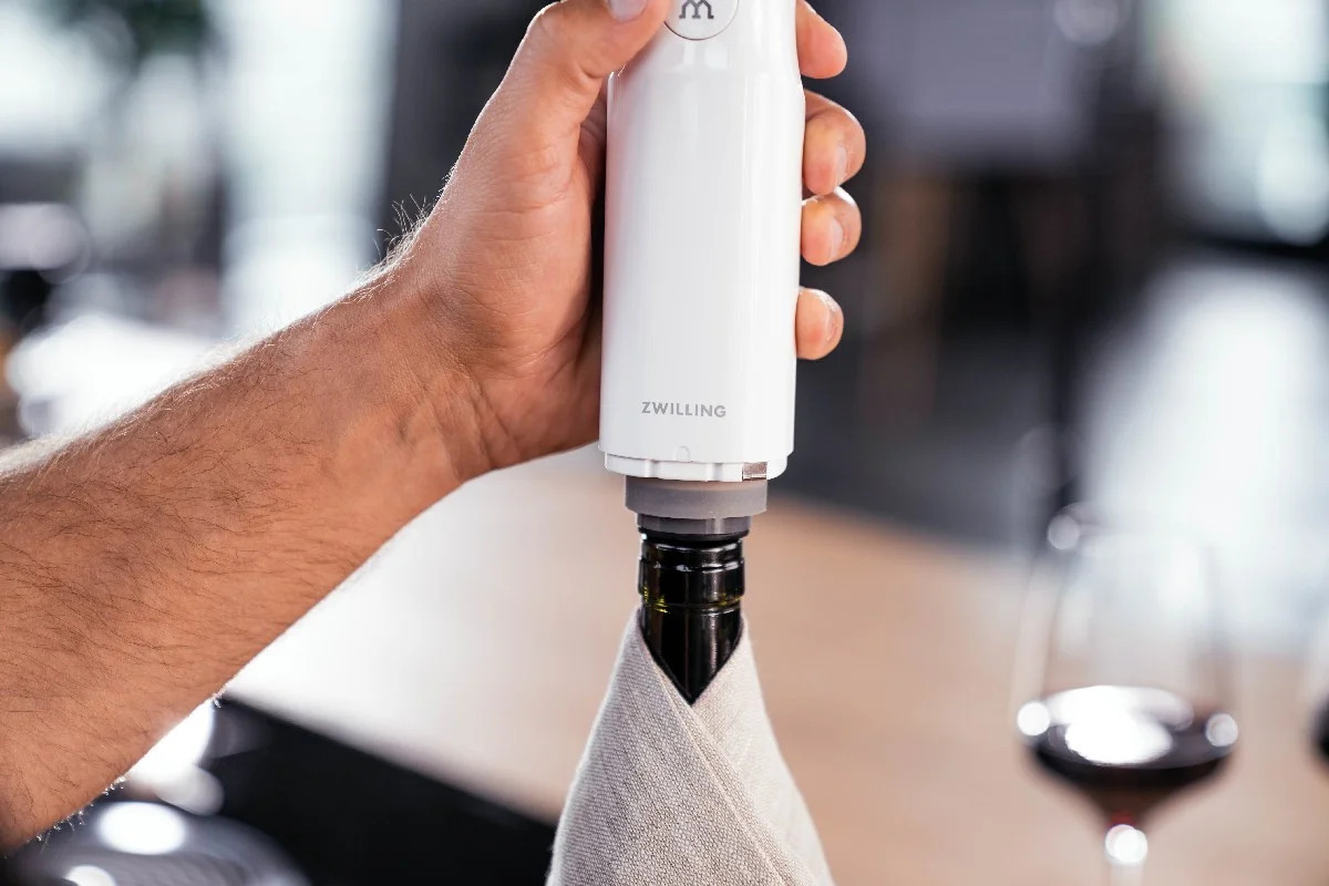 Vacuümdop voor wijnfles FRESH & SAVE 4 cm, zilver, Zwilling