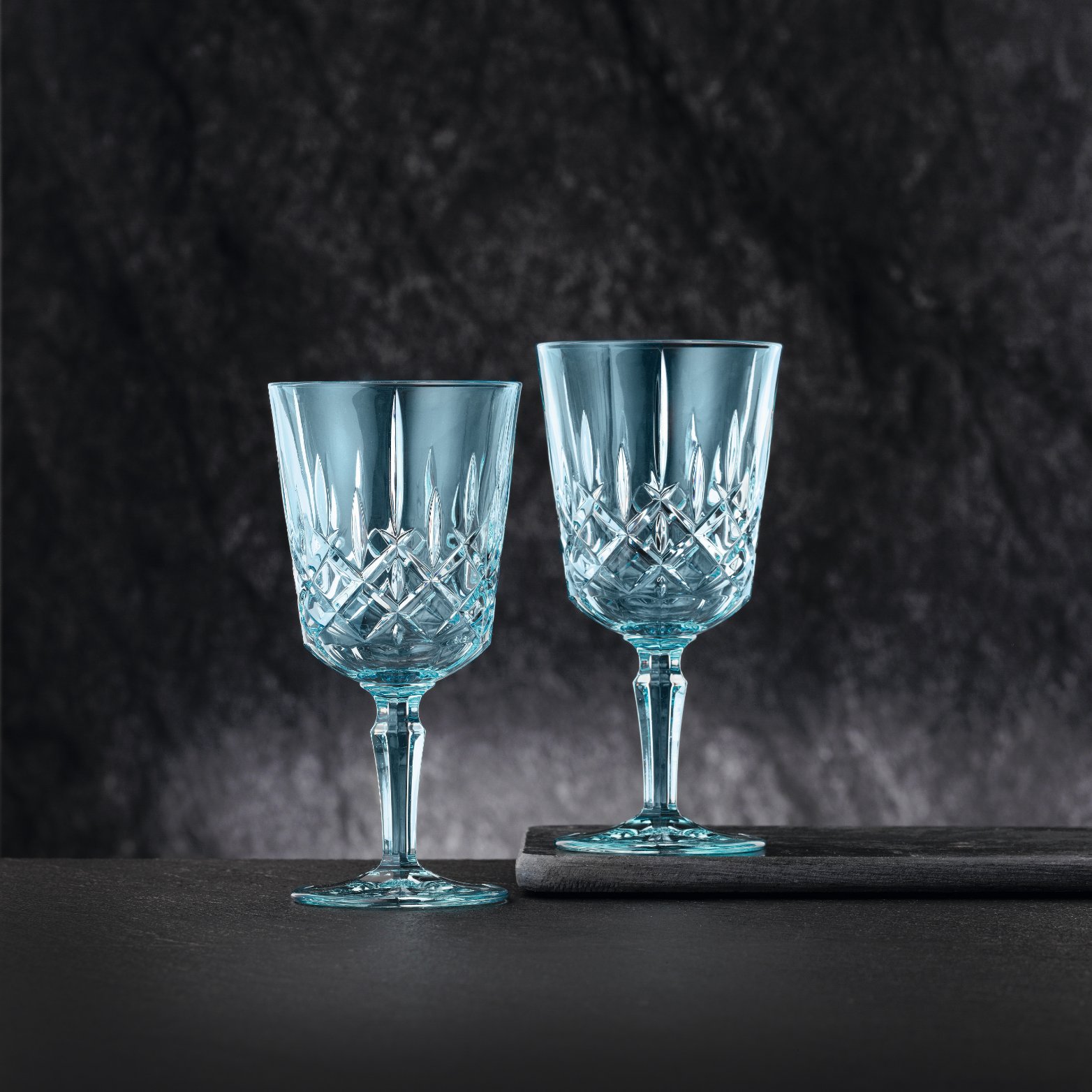 Wijnglas (set) NOBLESSE COLORS, 2 stuks, 355 ml, aqua, Nachtmann
